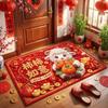 Anti Slip Zodiac Goat Floor Mat Soft Cartoon 2027 Lamb Door Mat  Lunar New Year