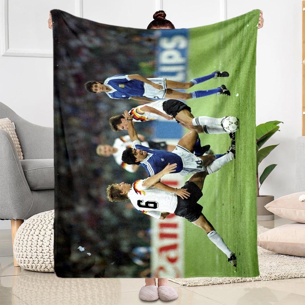 Sad Soccer Moment Blanket Soft Warm Cozy Great for Picnics Office Bed All-Season Use Stylish Decor Unique Gift for Family and Friends Camping