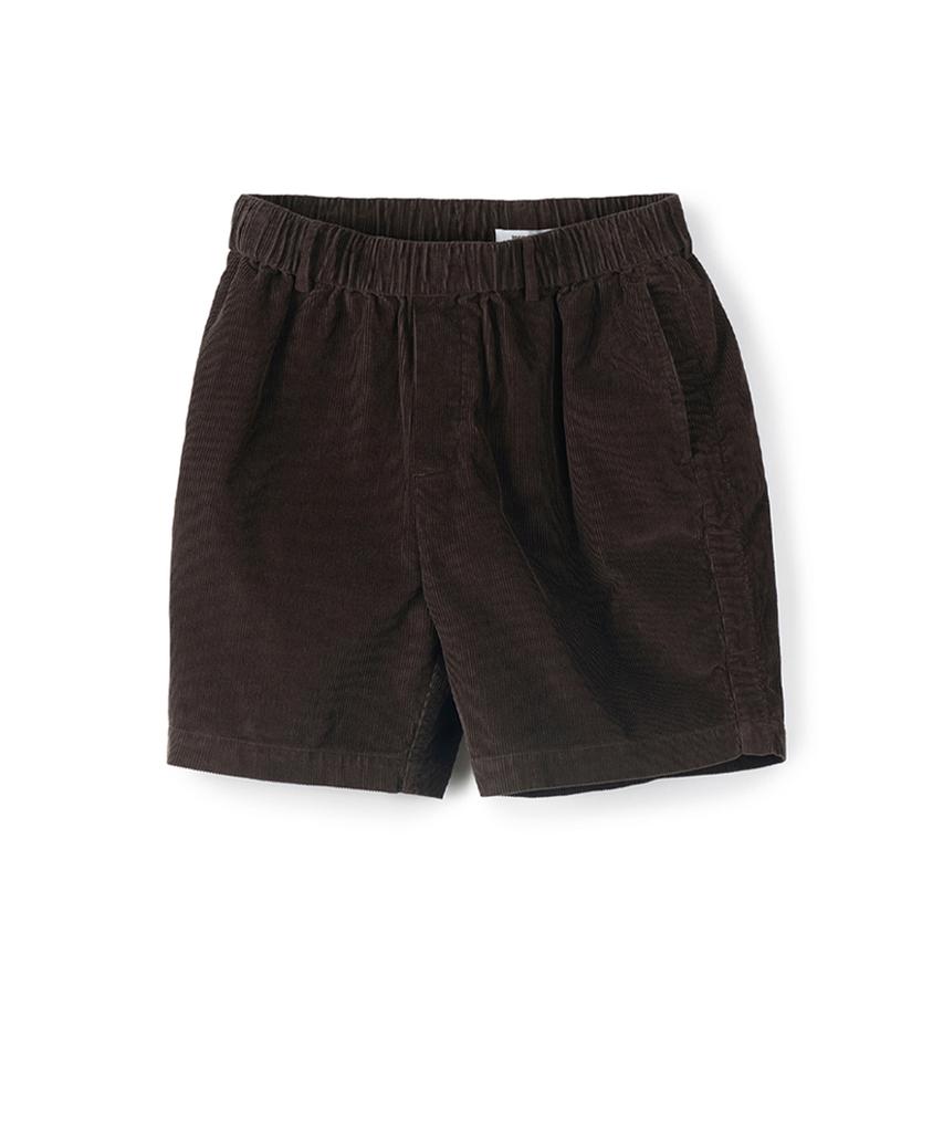 PARTIMENTO Puckering Corduroy Shorts Brown