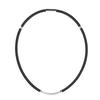AIMEIS Anti-Static Necklace, Titanium, Magnetic, Germanium, Unisex, Silicone, 2 Sizes [Suitable for All Seasons] (50cm, Black)