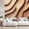 Wallpaper 3D abstract wood