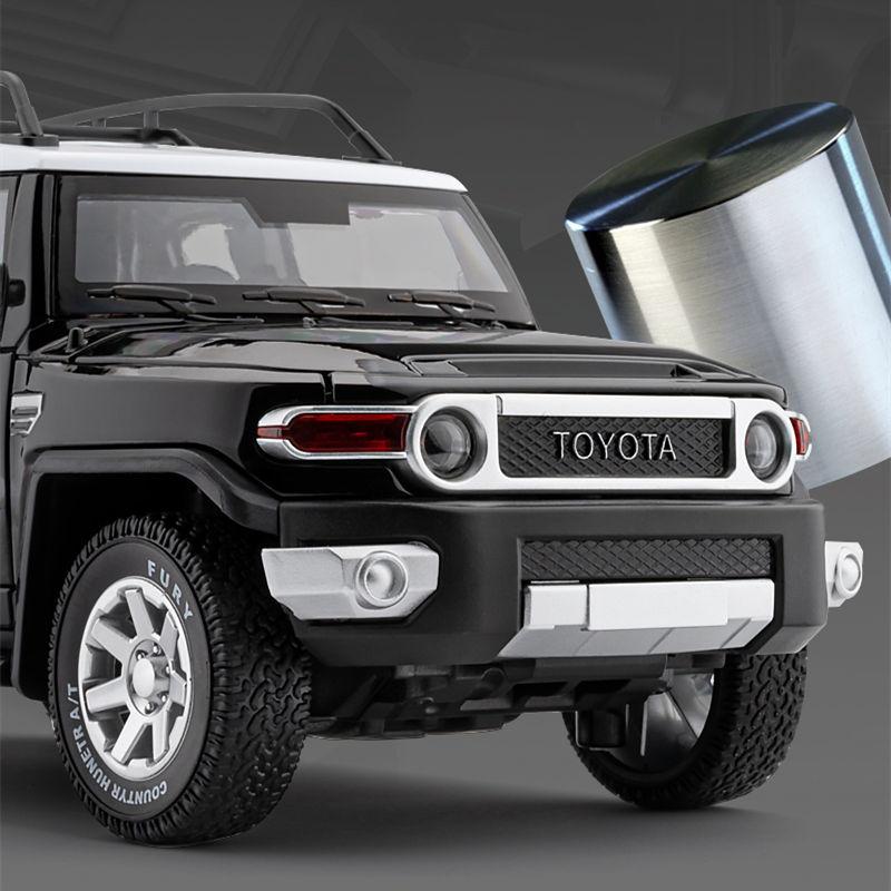 1/24 Toyota Fj Cruiser Внедорожник Модель Автомобиля из Сплава Литье под Давлением Металл Внедорожные Машины Модель Автомобиля Симуляция Звук Свет Детские Игрушки Подарок