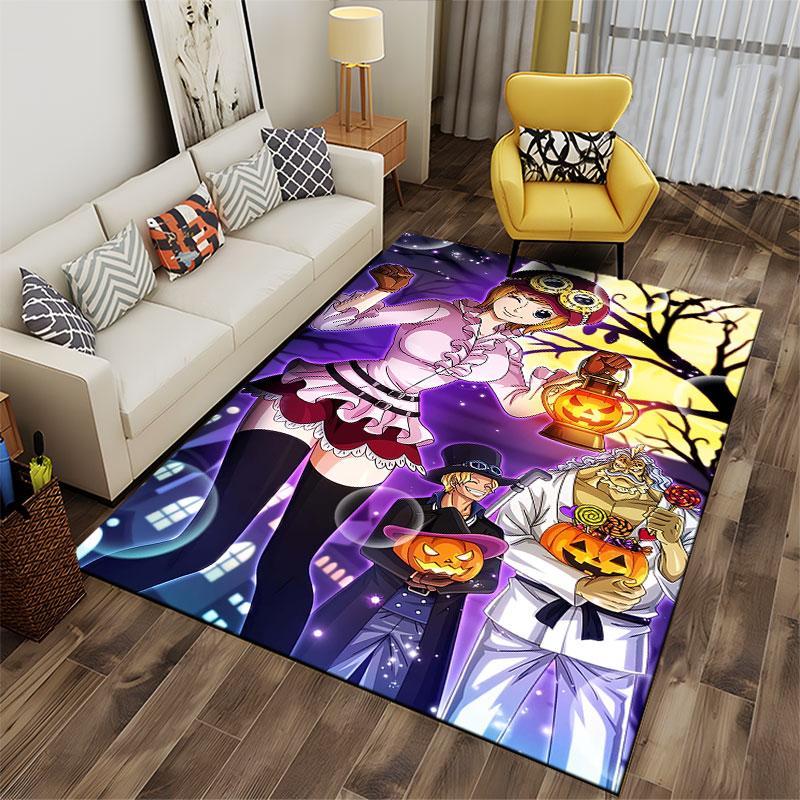 Halloween Anime Characters Design suitable as a non-slip mat for the living room or bedroom sofa