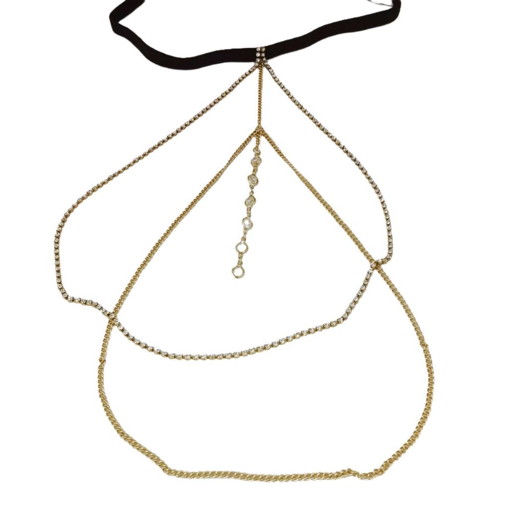 Sexy Rhinestone Thigh Chain - Sweet & Cool Elastic Beach Leg Jewelry