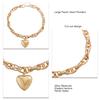 Layered   Heart Necklace O Shaped Fashionable Personalities   Necklace for Women
