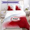 PSV Eindhoven FC Printed 3PCS Bedding Set Breathable Duvet Cover with Pillowcases Decorative Bed Linen for Bedroom Home
