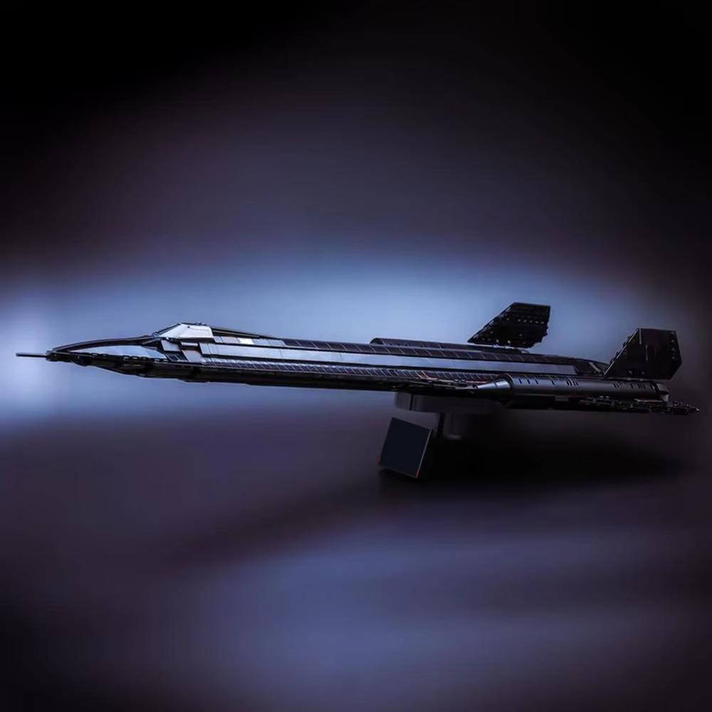 MOC Черная птица SR-71 Разведывательный самолет Модель Строительные блоки DIY Сборка Истребитель Детская игрушка Подарок мальчику на праздник