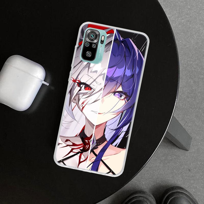 Чехол для телефона Honkai Star Rail Ахерон для Xiaomi Redmi Note 15 14 13 12 11 Pro Plus 14S 12S 11S 11T 11E 10S 10 Индивидуальный Фу