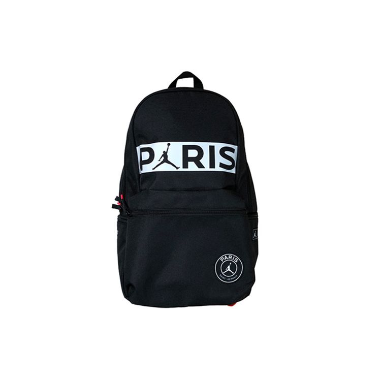 Jordan X Paris Saint-Germain Коллаборация Спортивный Рюкзак на Молнии Мужской Рюкзак Черный 9A0334-023