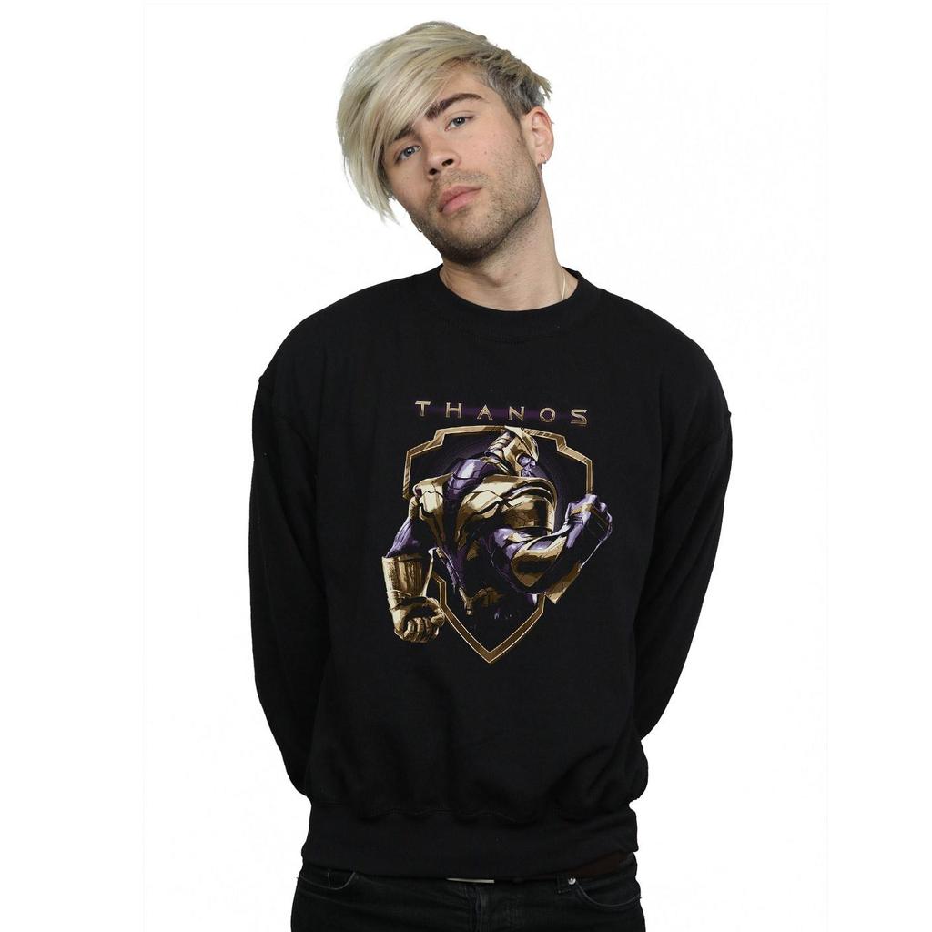 Marvel Mens Avengers Endgame Thanos Shield Sweatshirt