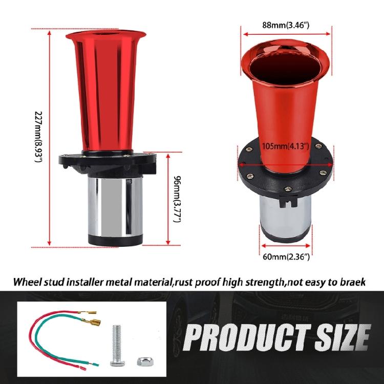 Автомобильные динамики 12 В 110 дБ Звуковой сигнал Автомобильный динамик Электрическая сирена Громкий пневматический сигнал
