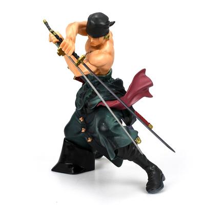 Аниме One Piece Ророноа Зоро Битва над Куполом, фигурка с двумя ножами, 16 см, ПВХ, коллекционная игрушка, украшение.