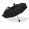 1pc Halloween Hello Kitty Automatic Folding Umbrella - Portable 3-Fold Design with 8-Bone Iron Frame, Perfect Holiday Gift for Fans, Travelers, Everyd