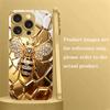 Соты Ромб Золотая Пчела Закаленное Стекло Чехол Для Телефона Для iPhone 17 18 Pro Max 14 15 16 Plus 13 12 11 Pro Max 16E 17Air Чехол