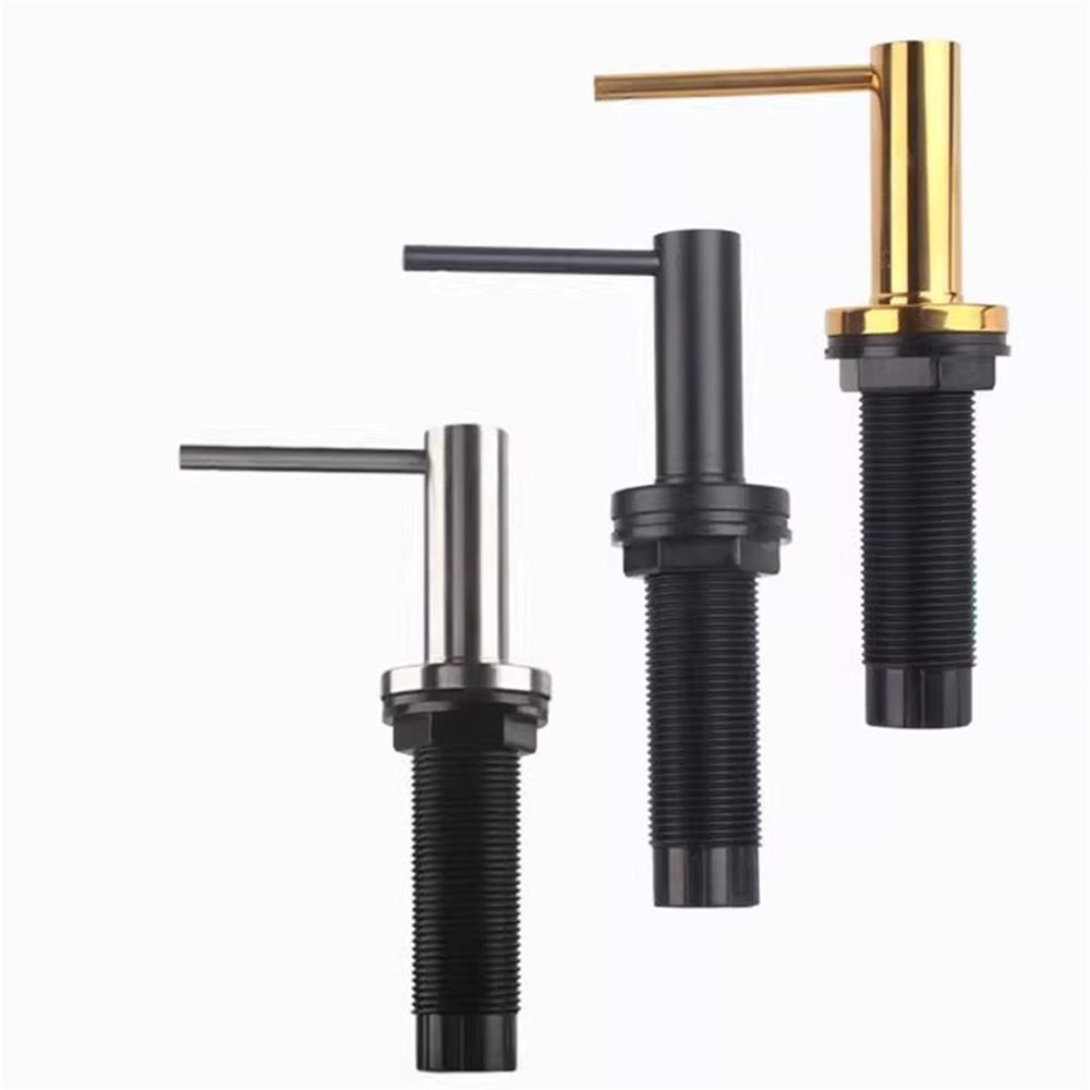 Дозатор моющего средства для кухни Дозатор мыла для раковины Дозаторы жидкого мыла для ванной Дозатор моющего средства для посуды Головка насоса Черный Золотой