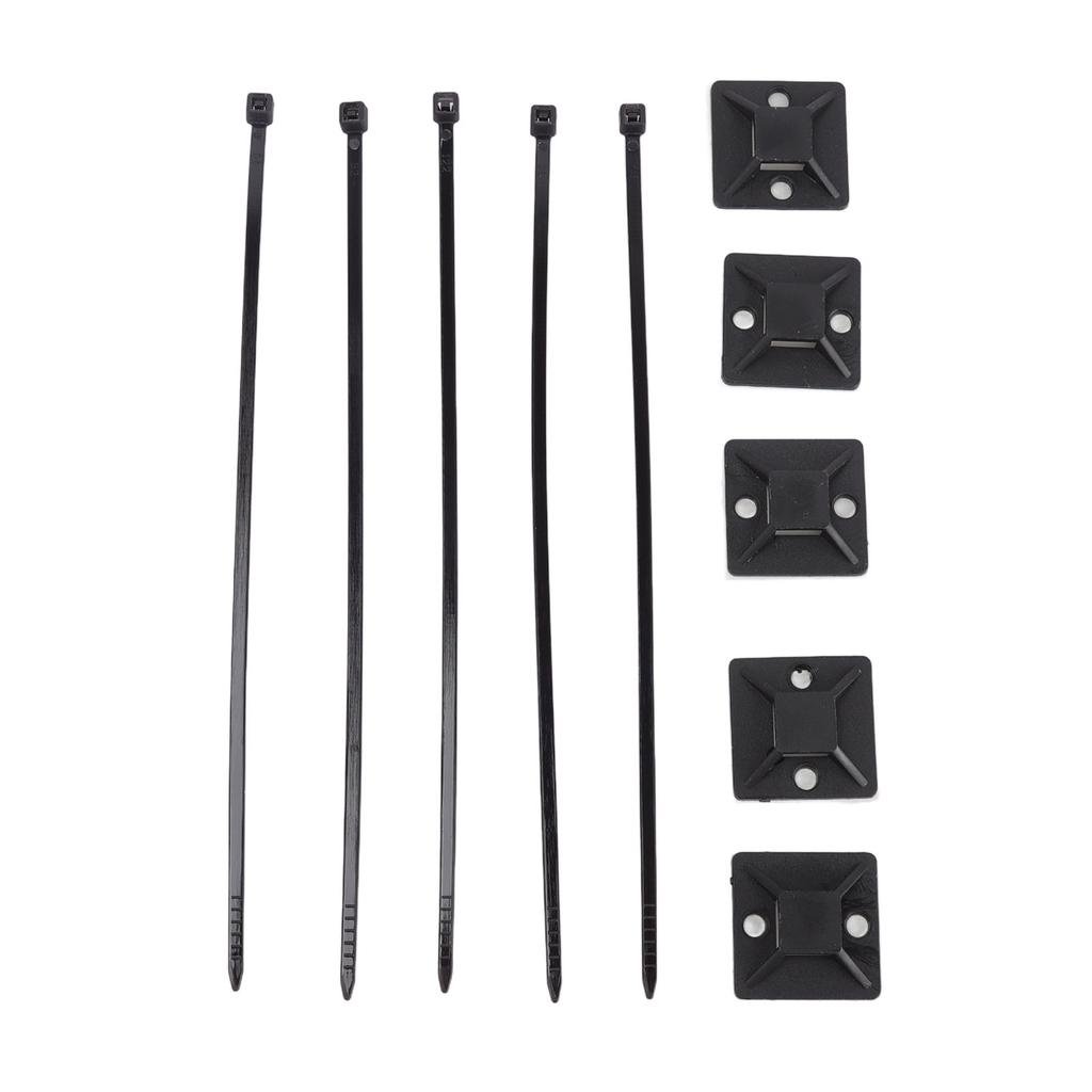 200Pcs Nylon High Temperature Resistant Strong Nylon Self Locking Cable with Mounts for Cable Fence