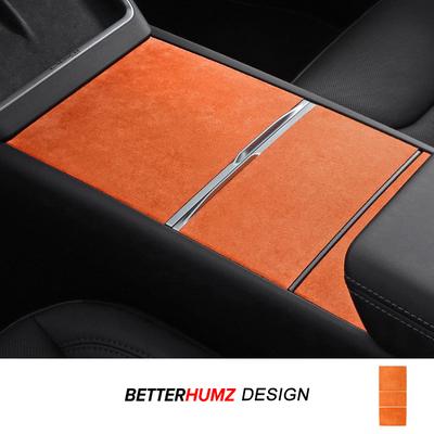 Для Tesla 2019- Модель Y Juniper Модель 3 Highland Из Алькантары Панель Центральной Консоли Накладка Стикер Аксессуары для Интерьера Автомобиля