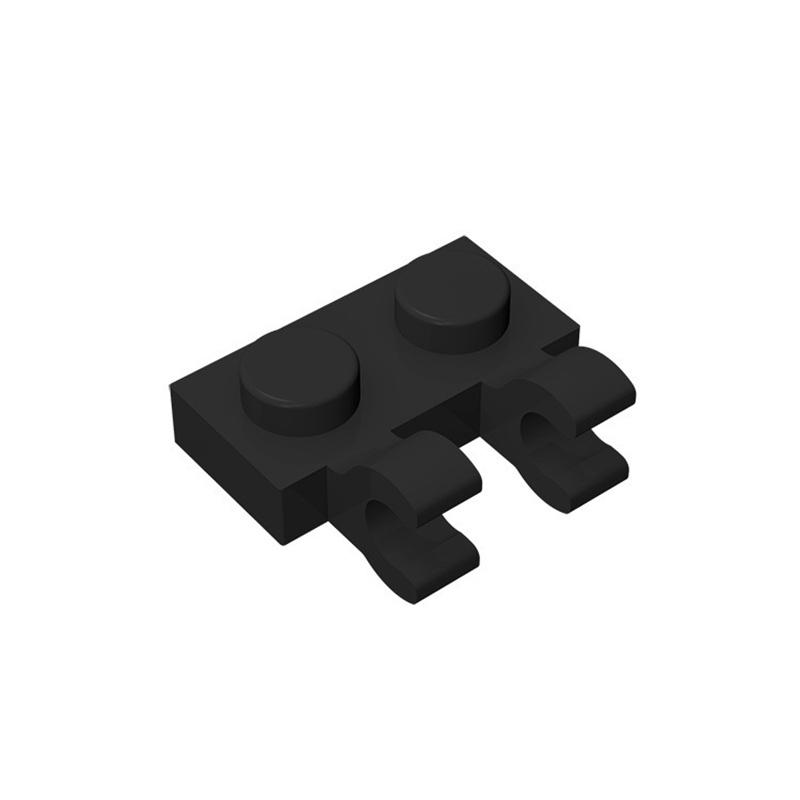 non-toxic 10PCS Parts 60470 Plate Special 1 x 2 with Clips Horizontal Compatible Bricks DIY Building Block Particle Kid Brain Toy Gif