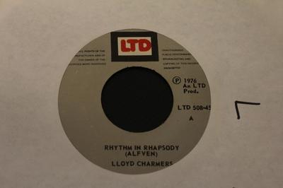 7-дюймовая пластинка LLOYD CHARMERS Rhythm In Rhapsody LTD50845 LTD 1976 Ямайка Регги Ска Даб Б/у