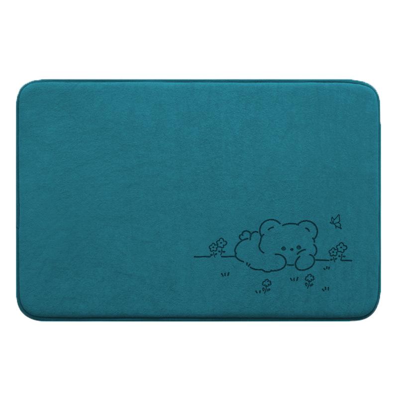 Modern Simple Blanket Mat Moisture-wicking Floor Mat At Bathroom Door Bathroom Non-slip Mat Home Mat Durable Durable