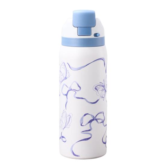 Вакуумный стакан из нержавеющей стали с зажимом для трубочки, с двойной изоляцией, для горячих и холодных напитков