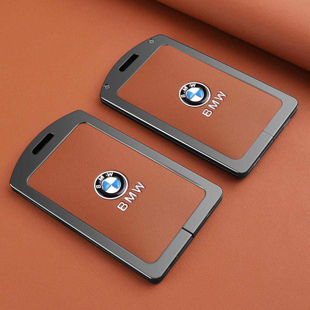 BBKK9 Zinc Alloy Car Smart NFC Card Key Case Cover Shell Keyless For BMW M 3 5 7 Series X1 X3 X5 X6 X7 535le Auto Keychain Accessories