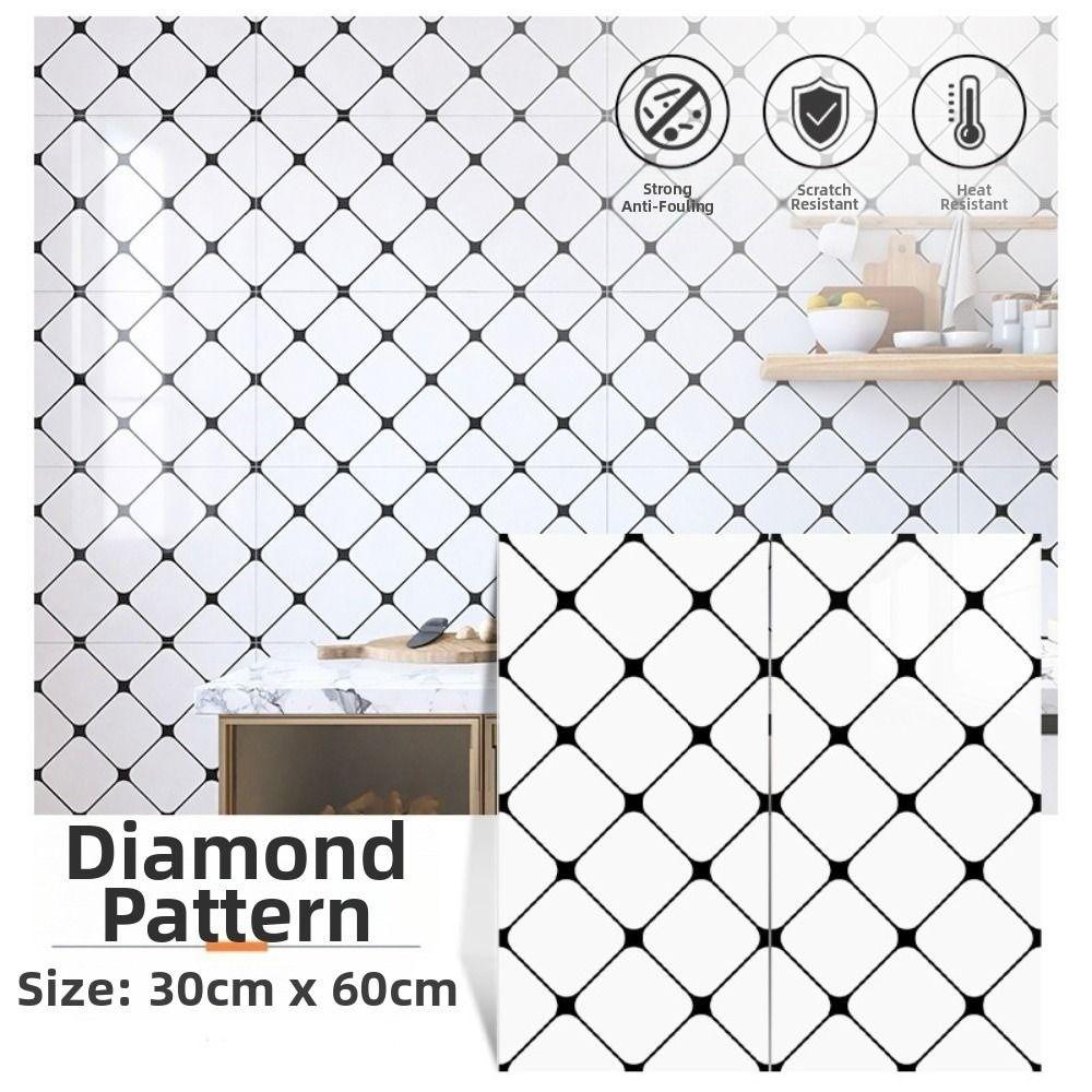 Adhesive Kitchen Resistance Sticker 30*60cm Kitchen Wall Stickers Cooking Bench Range Hood