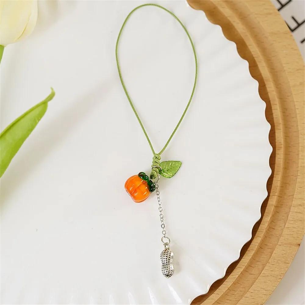 Tulip Flower Cell Phone Rope Keychain Pendant Phone Case Strap Phone Charm Tele Phone Acc Anti-Lost Lanyard Hanging Cord Jewelry