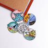 5 Pcs/pack  Fusible Embroidery Patch Iron On Patches For Clothing Thermoadhesive Patches For Jackets Jeans Backpack Ironable Sewing Patch