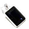 Natural Black Spinel Gemstone Handmade 925 Sterling Silver Pendant 2.09" Y9V62
