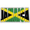 WickedGoodz Jamaica Flag Decal - Caribbean Island Bumper Sticker - Jamaica Sticker 3inch