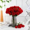 Искусственные цветы шелковая роза фестиваль домашний декор бонсай комната стол свадебный венок букет невесты открытый двор сад сделай сам подарочная коробка