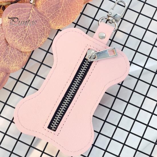 Держатель мешка для какашек для домашних животных, застежка-молния, диспенсер для мешков для мусора для собак с крючком, портативный органайзер для мешков для мусора для улицы