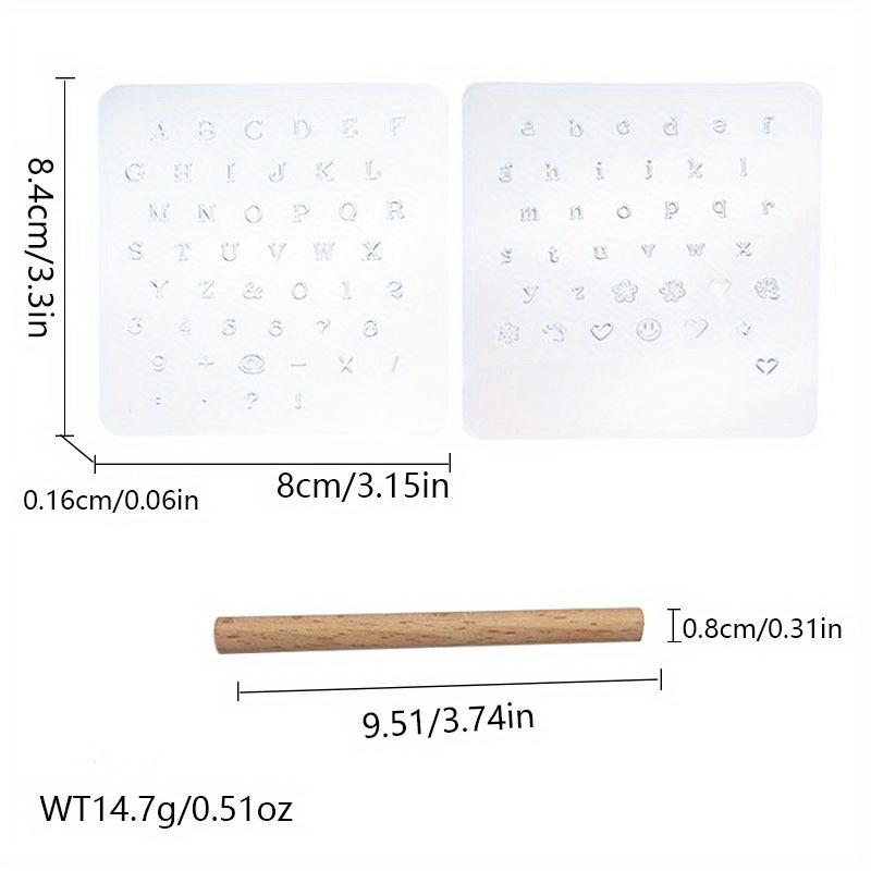 3 шт./набор Креативная ручная кожаная печать, Прозрачные буквенно-цифровые печати, Инструменты для тиснения кожаных изделий ручной работы, Форма для гравировки кожи