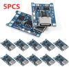 2/5PC Type-C Micro Mini 5V1A 18650 TP4056 Lithium Battery Charger Module Charging Board With Protection Dual Functions 1A Li-ion
