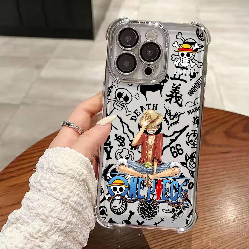 Anime ZoroS LuffyS AceS Plating Phone Case For Huawei Honor X6d 600 x8d X7d Magic7 Play10 400 X9d X6c Pro Lite 4G 5G Anti Fall