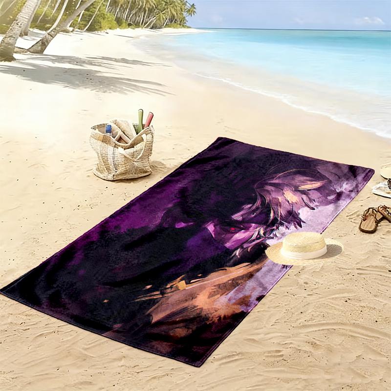 1pc naruto Beach Towel Ideal Birthday Gift For Family, A Vibrant Beach Towel Suitable for Outdoor Activities