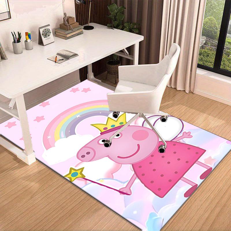 Dance Party With Peppa Area Rug Office rug, Chair Rug, Decor Carpet Livingroom bedroom Mat, Large Size Fan gifts Christmas gifts