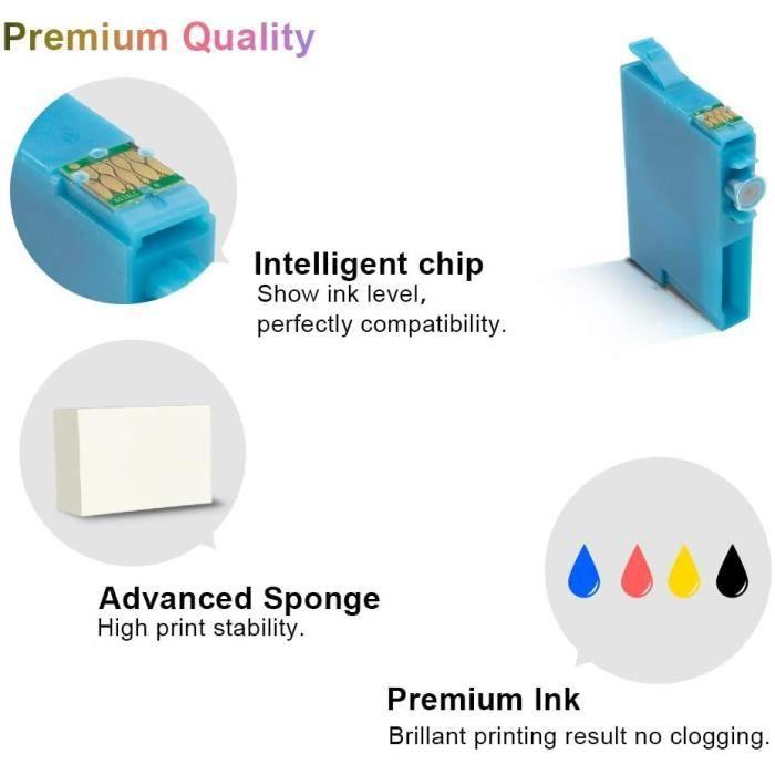 Чернильные картриджи - Epson - 502XL - Совместимый - Набор из 5 штук - Разноцветные