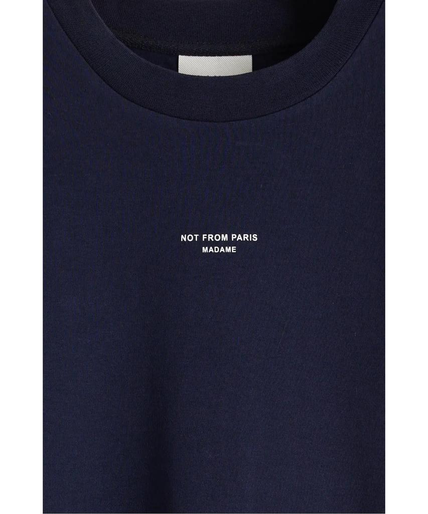 DROLE DE MONSIEUR Классическая футболка со слоганом Le T-Shirt Slogan Classique D0Tcs26002Nyx