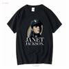 Горячая футболка унисекс Janet Jackson Rhythm Nation Все размеры 1n394 С длинным или коротким рукавом Винтажная стирка Универсальная Модная Стильная