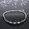 925 Sterling Silver Romantic Heart Love Bracelet for Woman Luxury Fashion Jewelry Party Wedding Accessories Gifts