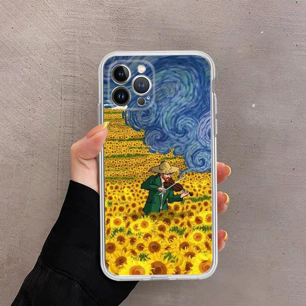 Чехол для телефона 'Звездная ночь' Ван Гога для iPhone 14 11 12 13 Mini Pro XS Max Чехол 6 7 8 Plus X XR SE 2020 Funda Shell