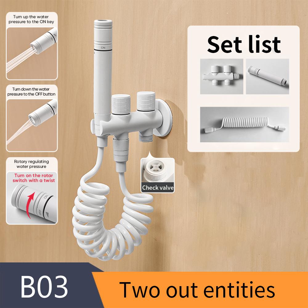 Ручной распылитель для биде, белый латунный распылитель для душа, ручной распылитель для унитаза, биде, смеситель, насадка для душа, самоочищающаяся 811591