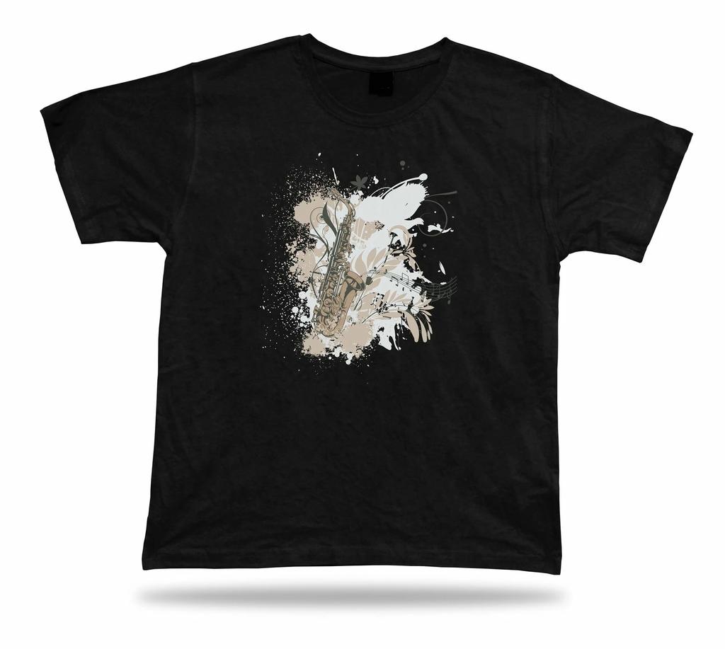 Saxophone Music Instrument stylish vector modern t shirt tee design textile