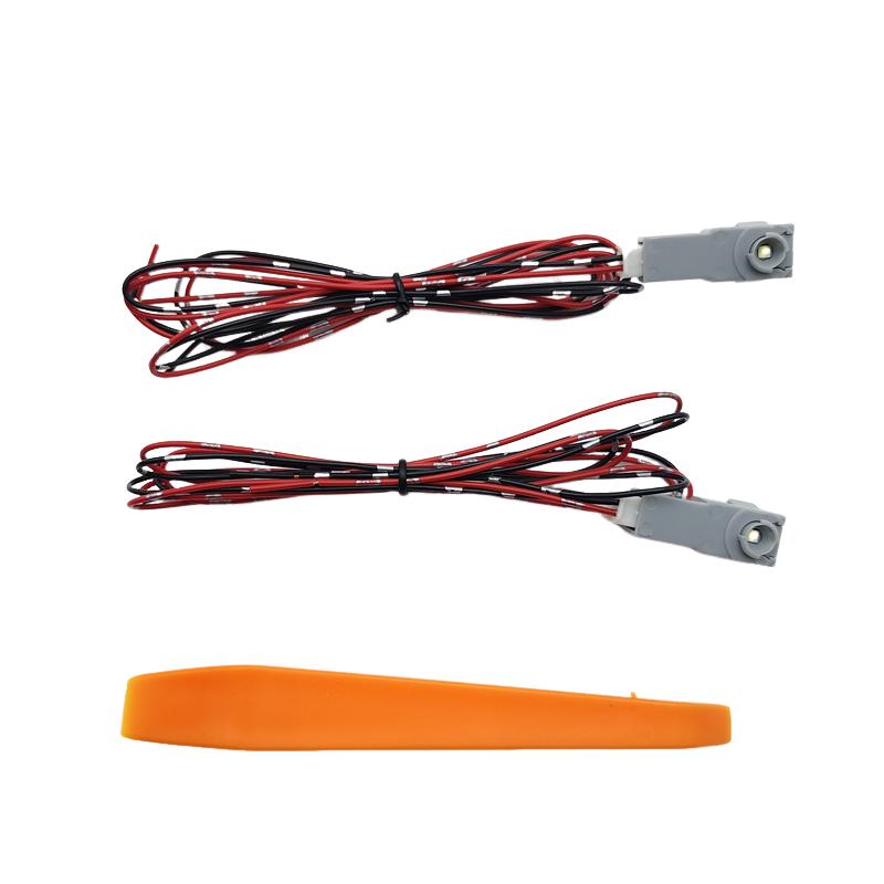 2pcs Car Indoor Footwell Interior Signal Lights Auto Foot Nest Red Bulbs Ice Blue White For Honda Crosstour DC12V