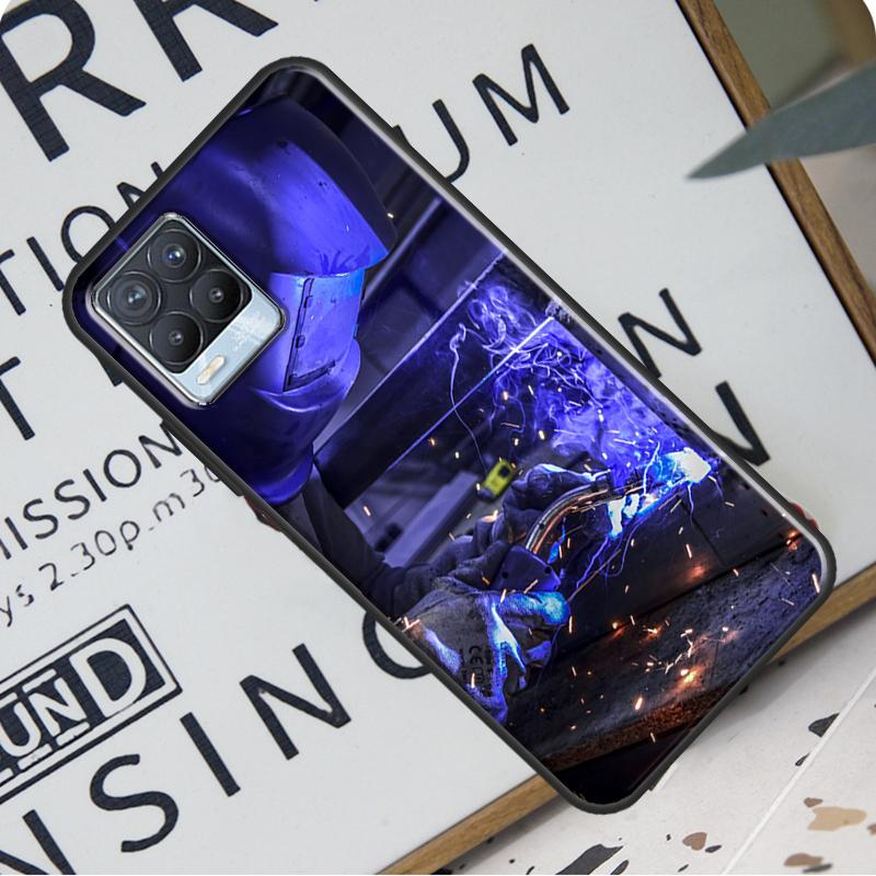 Чехол для сварщика для Realme C21 C11 C15 GT Neo2 Master 8 Pro 8i OnePlus 9 Pro 8T 9R Nord2, чехол