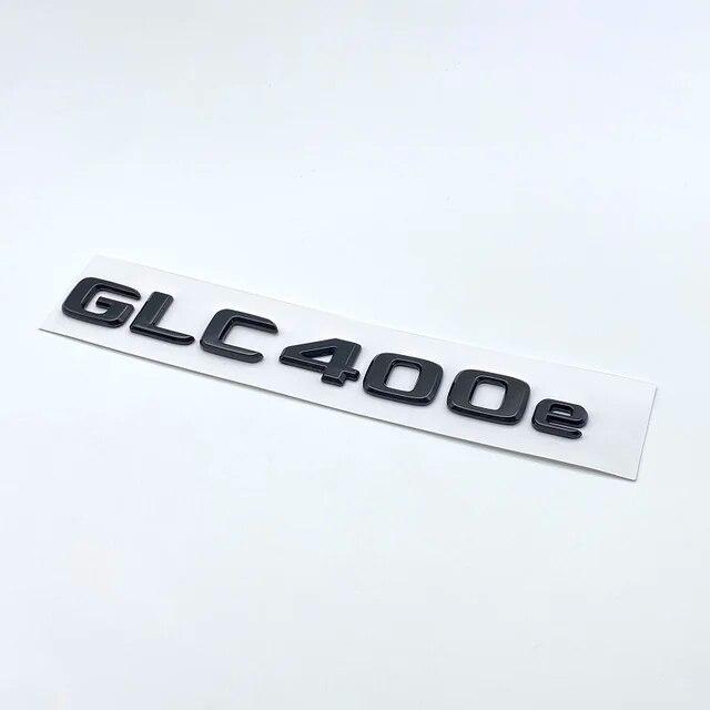 3D хромированные черные буквы GLC300de GLC300e GLC350e GLC400e 4Matic эмблема для Mercedes Benz GLC X253 наклейка на багажник автомобиля с логотипом
