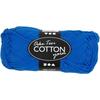 Ball of Cotton Yarn - 50 G - Cobalt Blue - 100% Cotton
