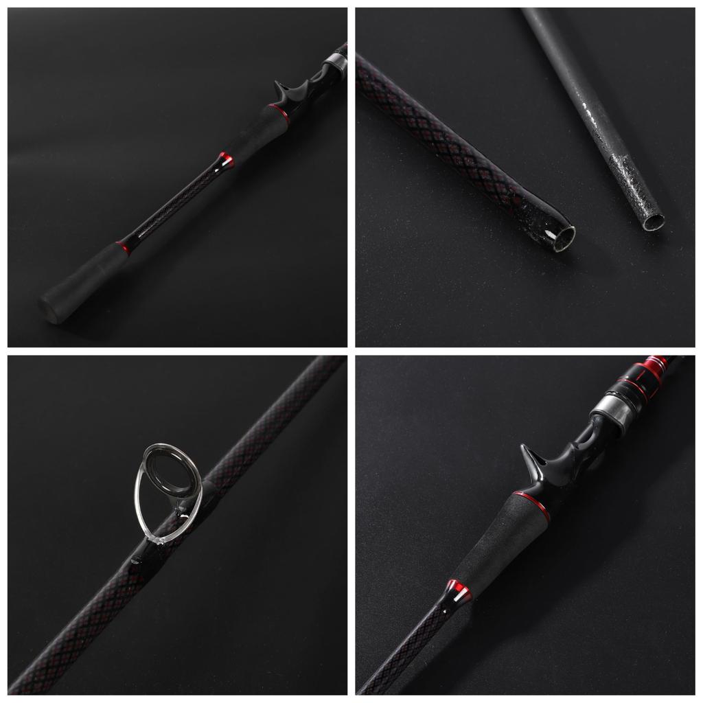 VILTAGE Baitcasting Lure Rod / Approx. 180cm (6ft) / 2-Piece Rod / For Black Bass, Shore Jigging, Sea Bass, and Chinning / Medium / Multi-Purpose Rod